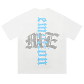 MIXED EMOTION White “Angel” Rhinestone Tee